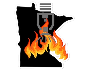 Adhesivo para casco de protección contra incendios de Minnesota para instaladores de rociadores