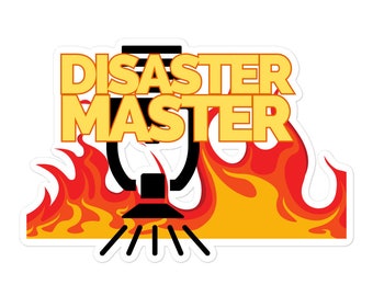 Disaster Master Hard Hat STicker Protección contra incendios Instalador de rociadores Plomero