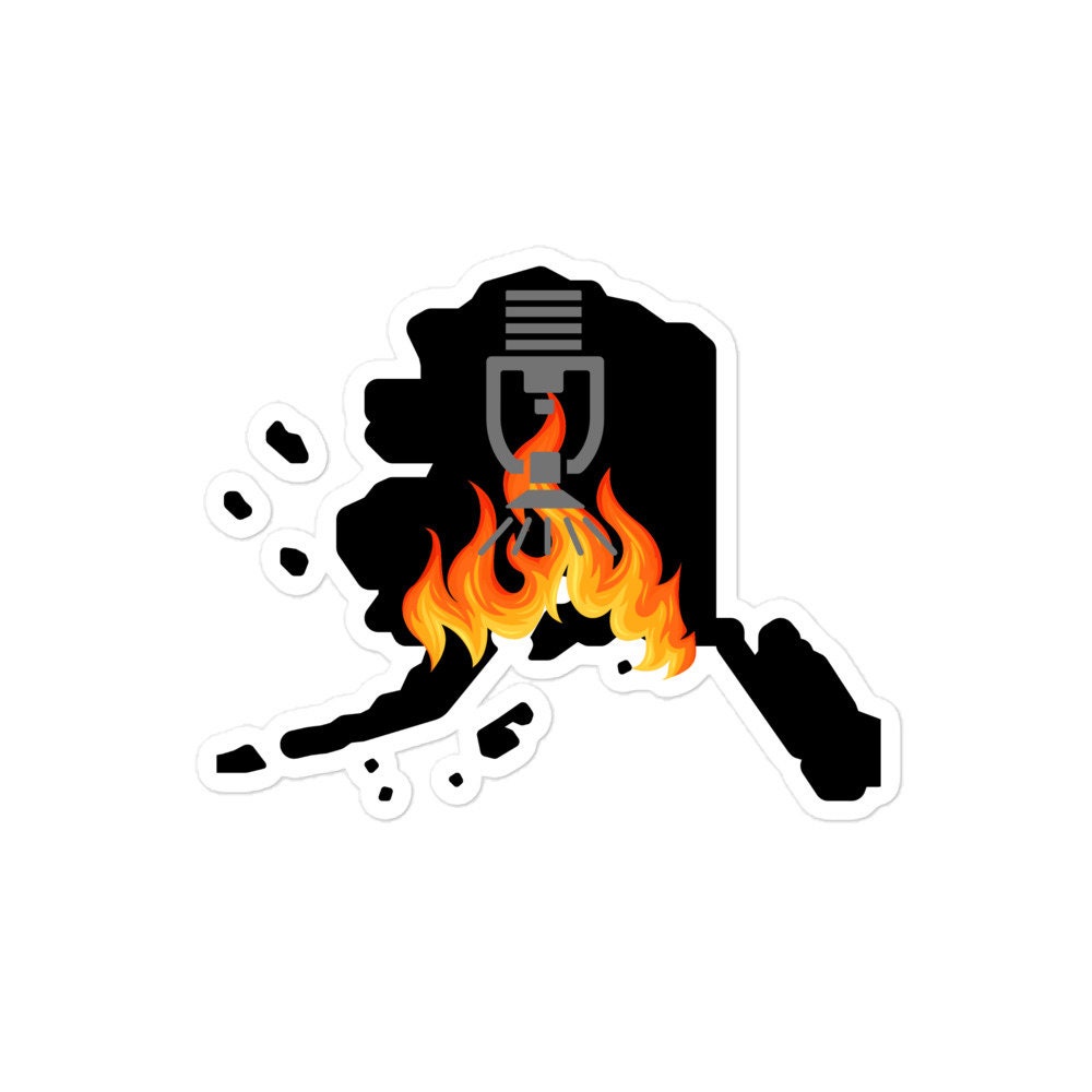 Fire Spinker Sticker ALASKA Sprinkler Fitter Hard Hat Sticker, Fire Protection Tech - Etsy