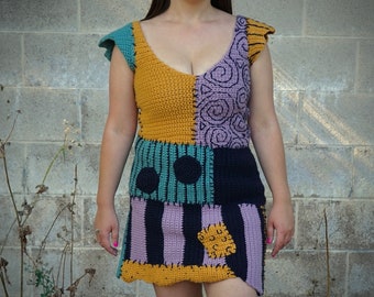 The Sally Dress — PDF Crochet Pattern // crochet dress // Halloween craft, beginner-friendly