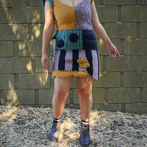 The Kid&#39;s Sally Dress — PDF Crochet Pattern // Kid&#39;s Costume // Halloween dress, beginner-friendly