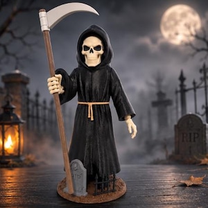 Reaper Halloween Statue | Large 3D Printed Gothic Skeleton Decor
