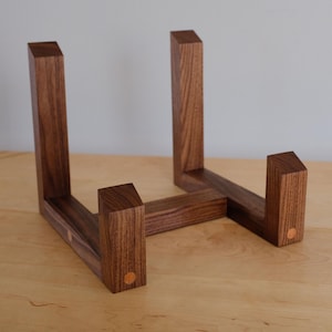 Mid-Century Walnut Vinyl Record Holder / Display Rack
