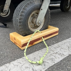 Premium Wooden Wheel Chock for Camera / Grip / DIT Cart Waterproof Sunproof