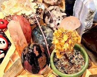 Crystal Mystery Box: Intuitive Gift Set with Tower & Sphere