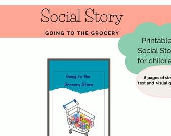 Historia social sobre ir al supermercado.