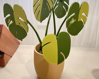 Monstera coaster set