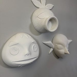 DIY paint project Zelda wall mounted mask set