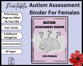 Autism Assessment Binder for Females: Special Needs Resource (PDF)