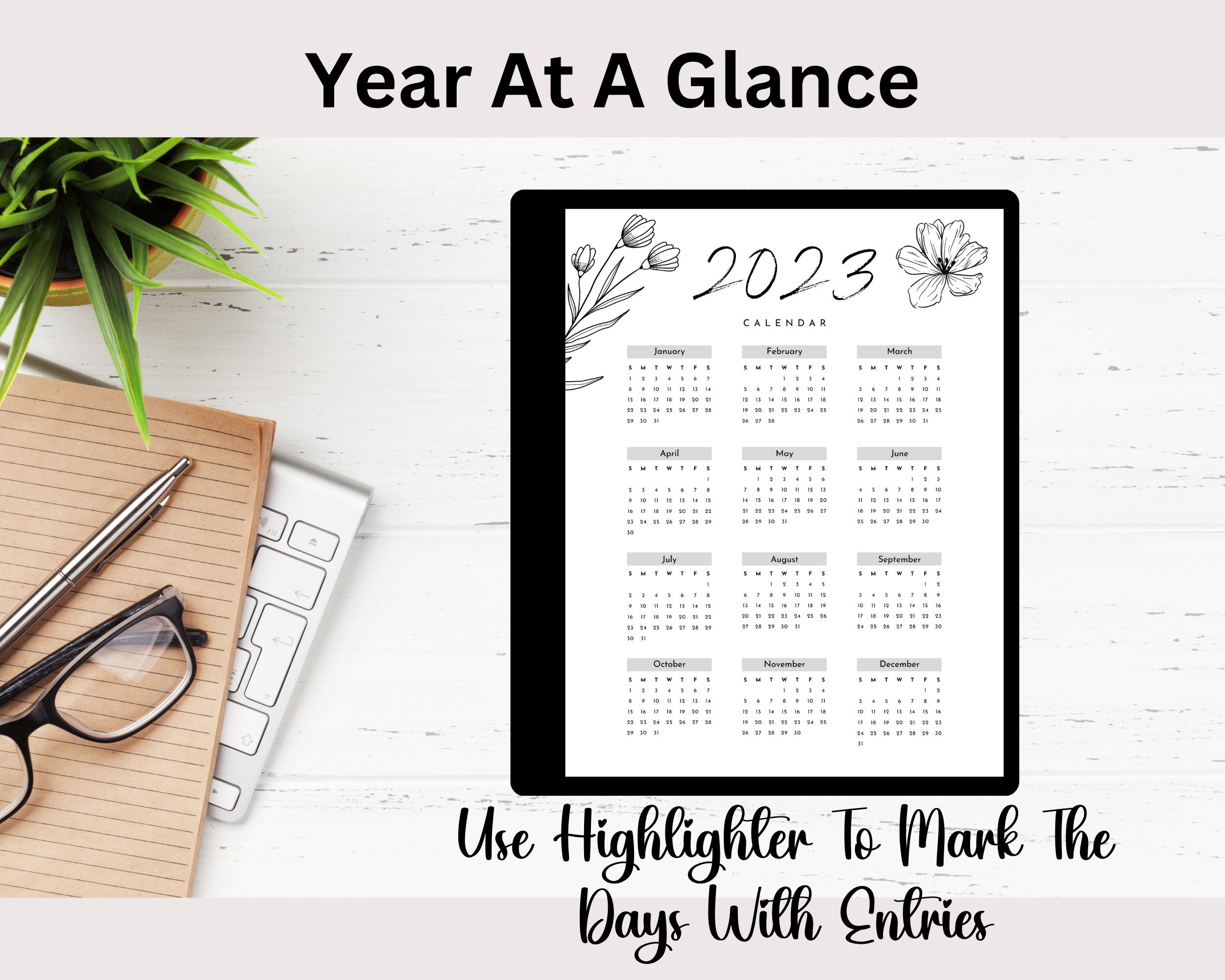 Kindle Scribe Daily Planner 2023, Digital Planner, Kindle Template ...