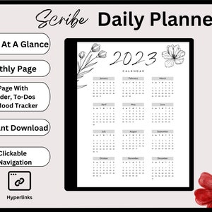 Kindle Scribe Daily Planner 2023, Digital Planner, Kindle Template ...