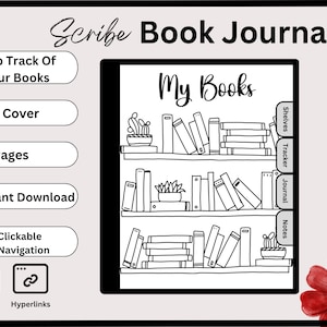 Kindle Scribe Book Journal - Agenda digitale - Lesejournal - Tracker libro - Tracker lettura - Digitale - PDF
