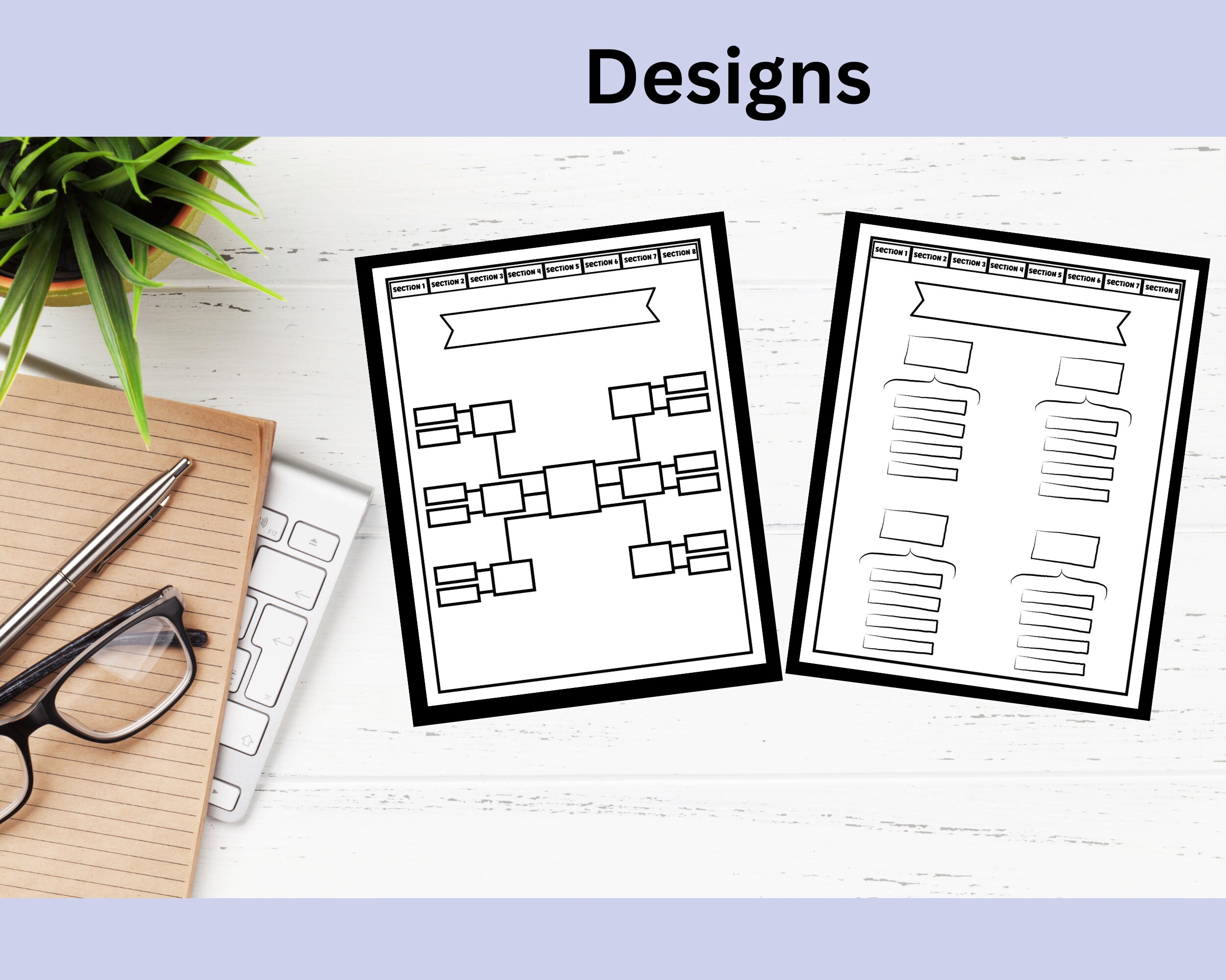 Printable Mind Map, Brainstorming, Printable Template, Digital Planner ...