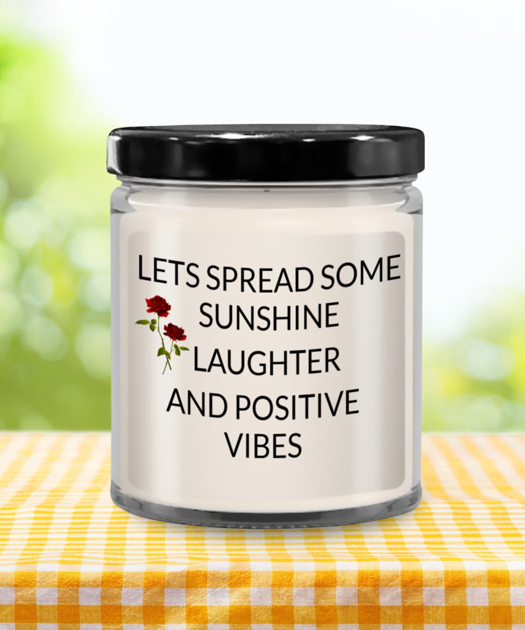 Choose Happiness Candle, Positive Quote Candle, May This Home Be Filled