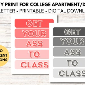 Funny Print for College Apartment or Dorms