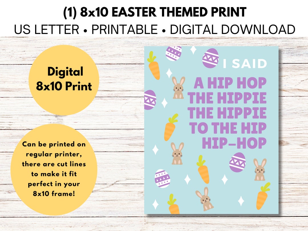 EASTER Digital Download, 8x10 EASTER Printable, Easter Decoration ...