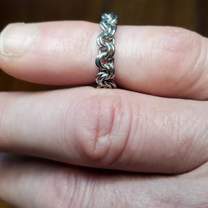 stainless steel chainmail ring