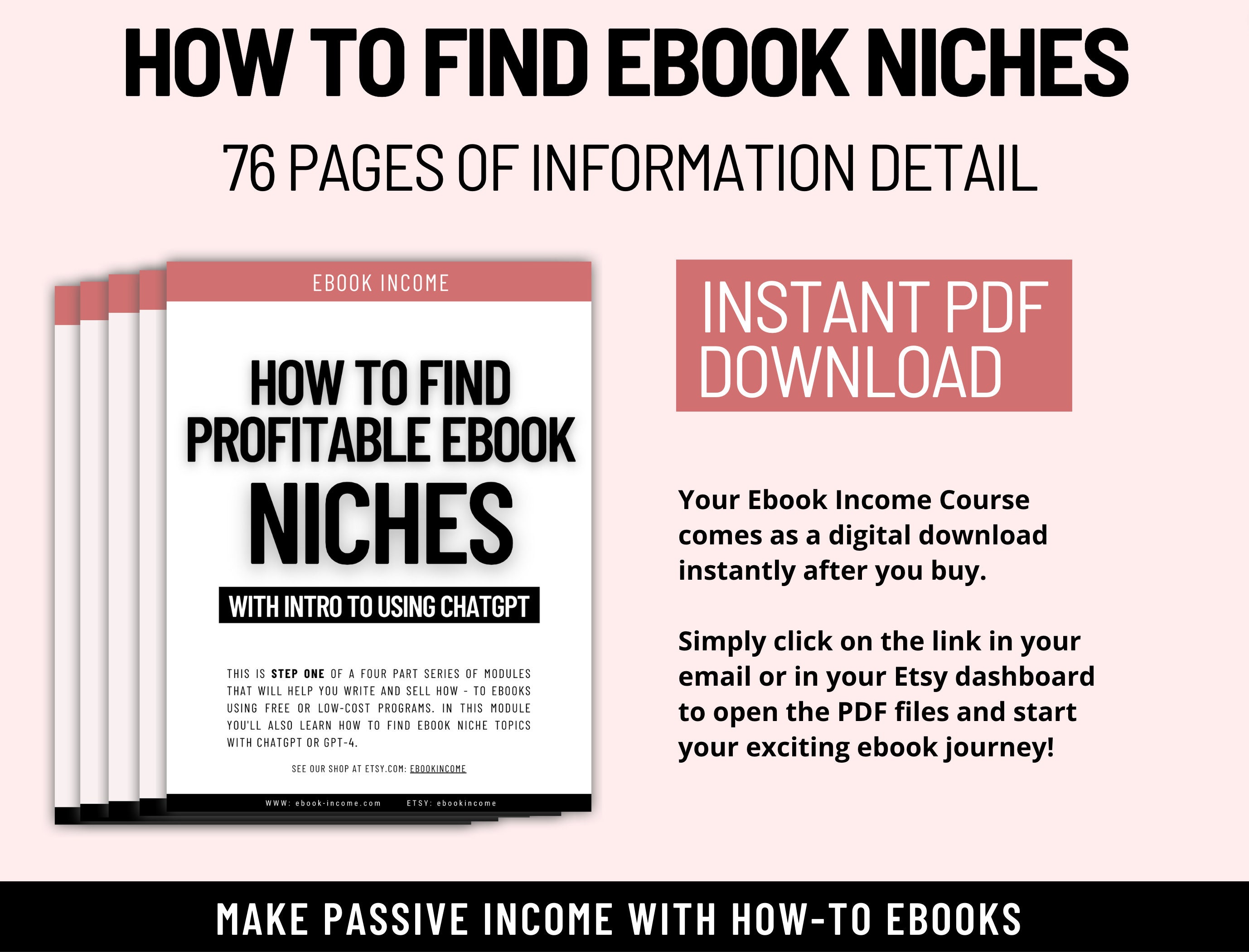How to Find Profitable Ebook Niches With Chatgpt, Earn Passive