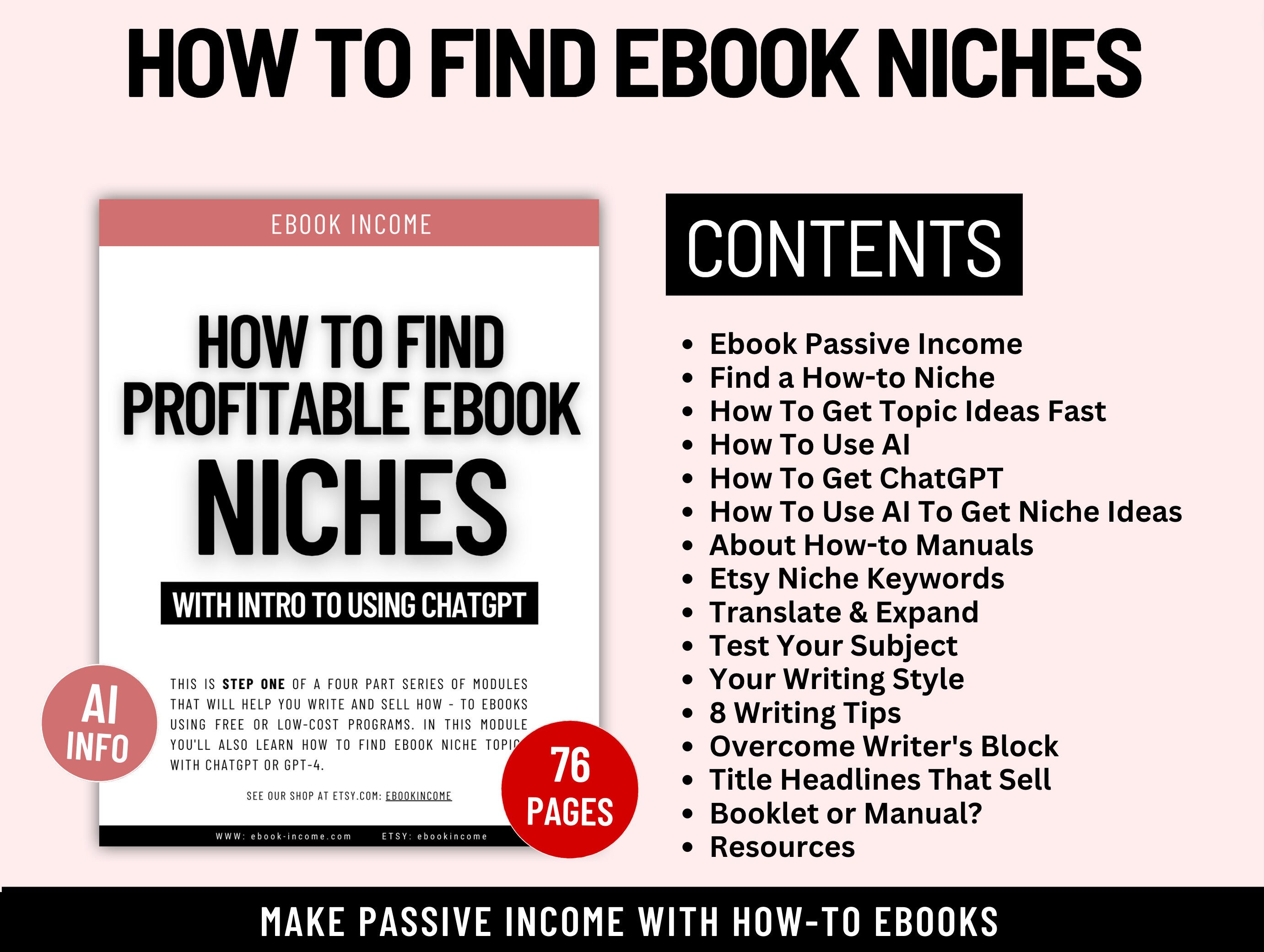 How to Find Profitable Ebook Niches With Chatgpt, Earn Passive