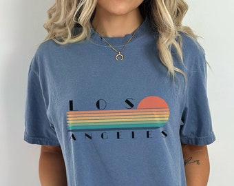 Los Angeles Shirt, Los Angeles California Tee, LA Cali Shirt, Retro Shirt, Comfort Colors, Unisex, Womens Shirts, California Shirt, LA