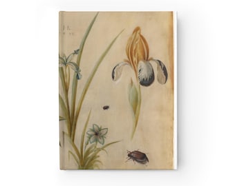 Diario floral botánico vintage / Cuaderno rayado