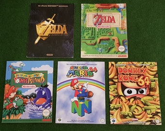 5 game consultants The Legend of Zelda / Super Mario / Donkey Kong (digitized & in German)