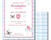 Spidey Themed Birthday Invitation- Watercolor invite- Digital PDF File