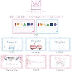 Two Sided Laminated Placemat- Handwriting Practice