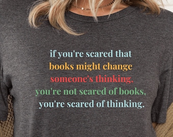 Read Banned Books, I'm With the Banned Shirt, Reading Teacher tshirt, Book Lover Gift, Bookish Tee, Librarian Gift, anti censorship, reading