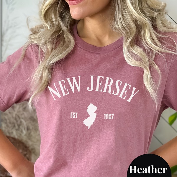 New Jersey shirt, Jersey Girl tee, Jersey Shore Gift, NJ tshirt, New Jersey Shore shirt, Vintage New Jersey, New Jersey tee, New Jersey Gift