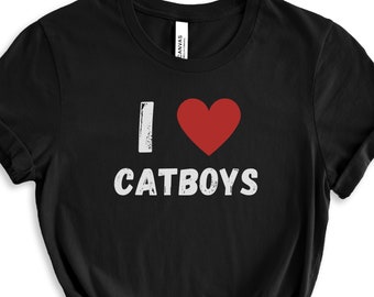 I Love Catboys Funny Meme Shirt