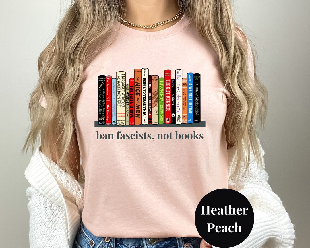 T-Shirt 'Read Books Lift Weights Fight Fascists' - Coupe Classique Homme/Femme - Coton Léger, Message Engagé - 5