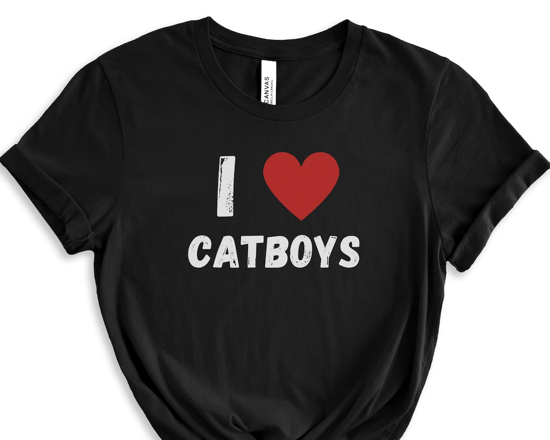 I Love Catboys Funny Meme Shirt - Etsy