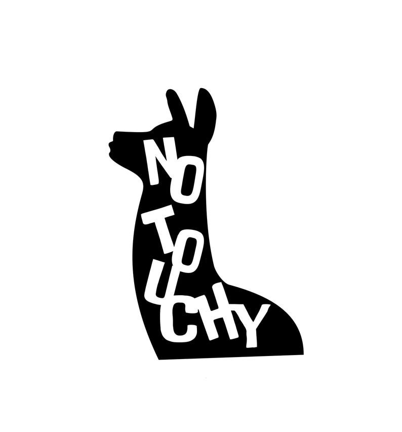 Emperors New Groove Inspired Kuzco Llama Silhouette No Touchy SVG PNG ...
