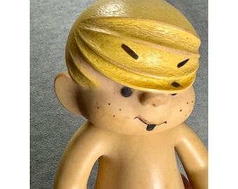 Vintage Dennis the Menace Gummi-Quetschfigur von 1953, 24 cm (9,5 Zoll), H.K. Toy