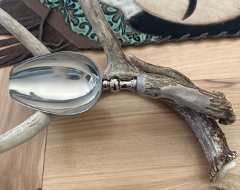 Antler stainless steel ice scoop