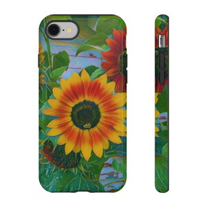 Sunflower Tough Cases, Protective Phone Covers, Floral Phone Accessories, Cheerful Sunflower Design, Phone Case Gift, Flower Lover Tech Gear