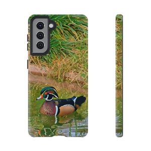 iPhone, Android phone case Tough Phone Case, Wood duck mobile, cell, duck, bird, birders, wildlife, nature art, hunters, beautiful bird