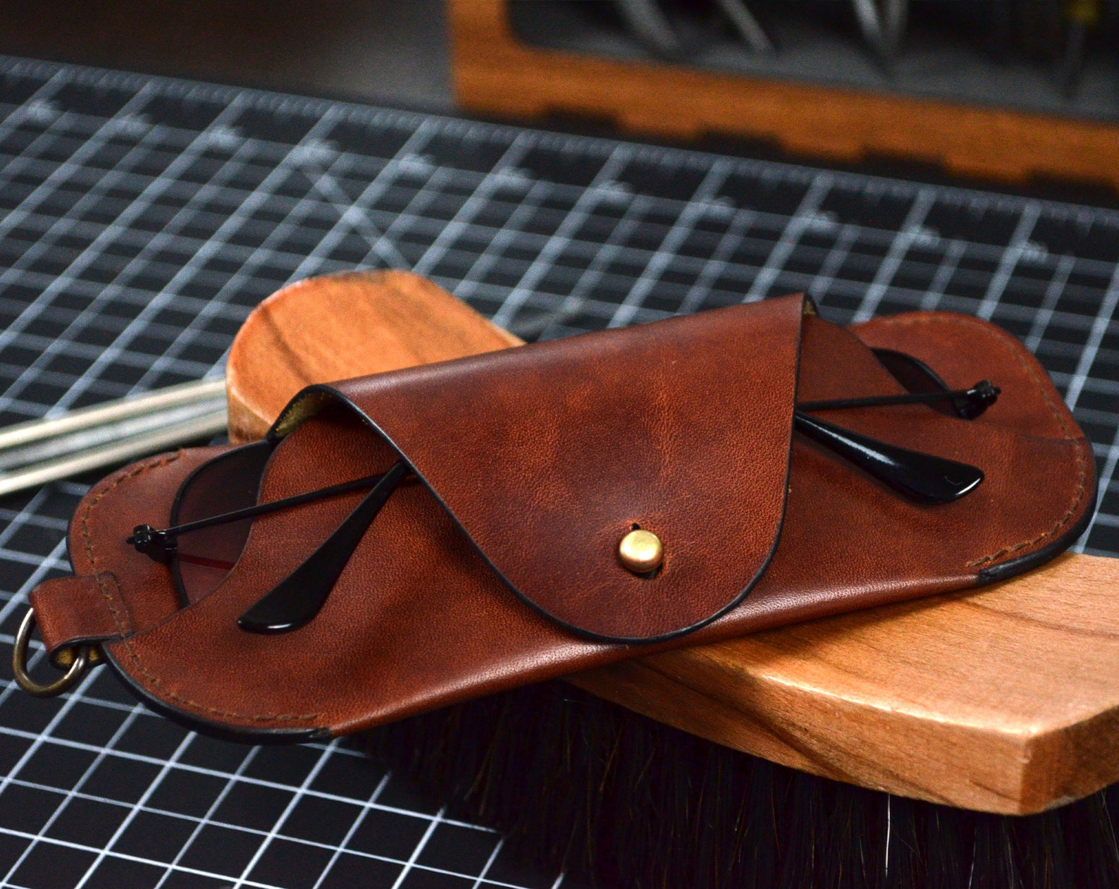Leather Glasses Case Pattern With Video Tutorial. Etsy