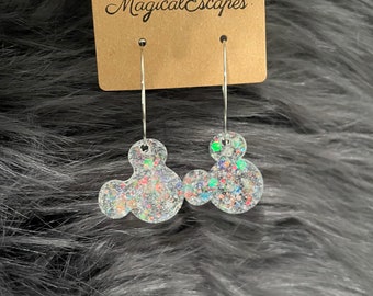 Mickey Inspired Hoop Earrings