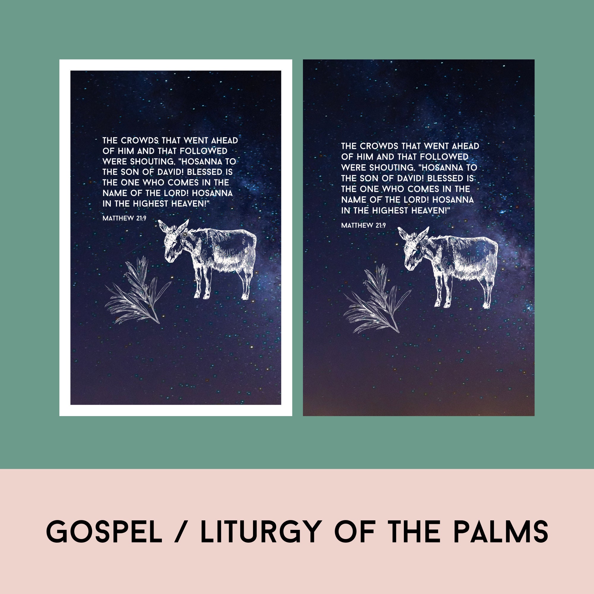 Printable Bulletin Covers for Palm Sunday Passion Sunday lent 6 Year A ...