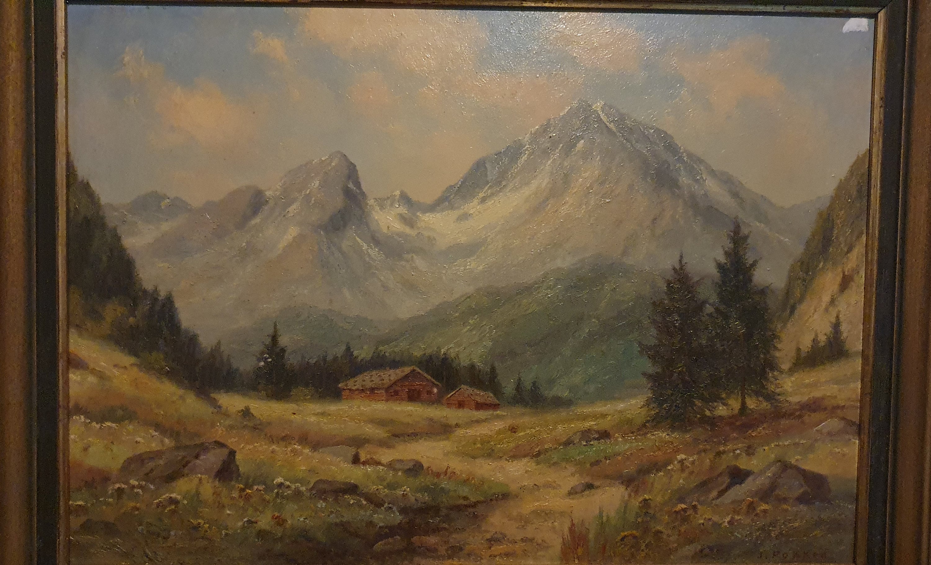 Antique Original Oil Painting Singed by JAN FOKKEN 42×58cm