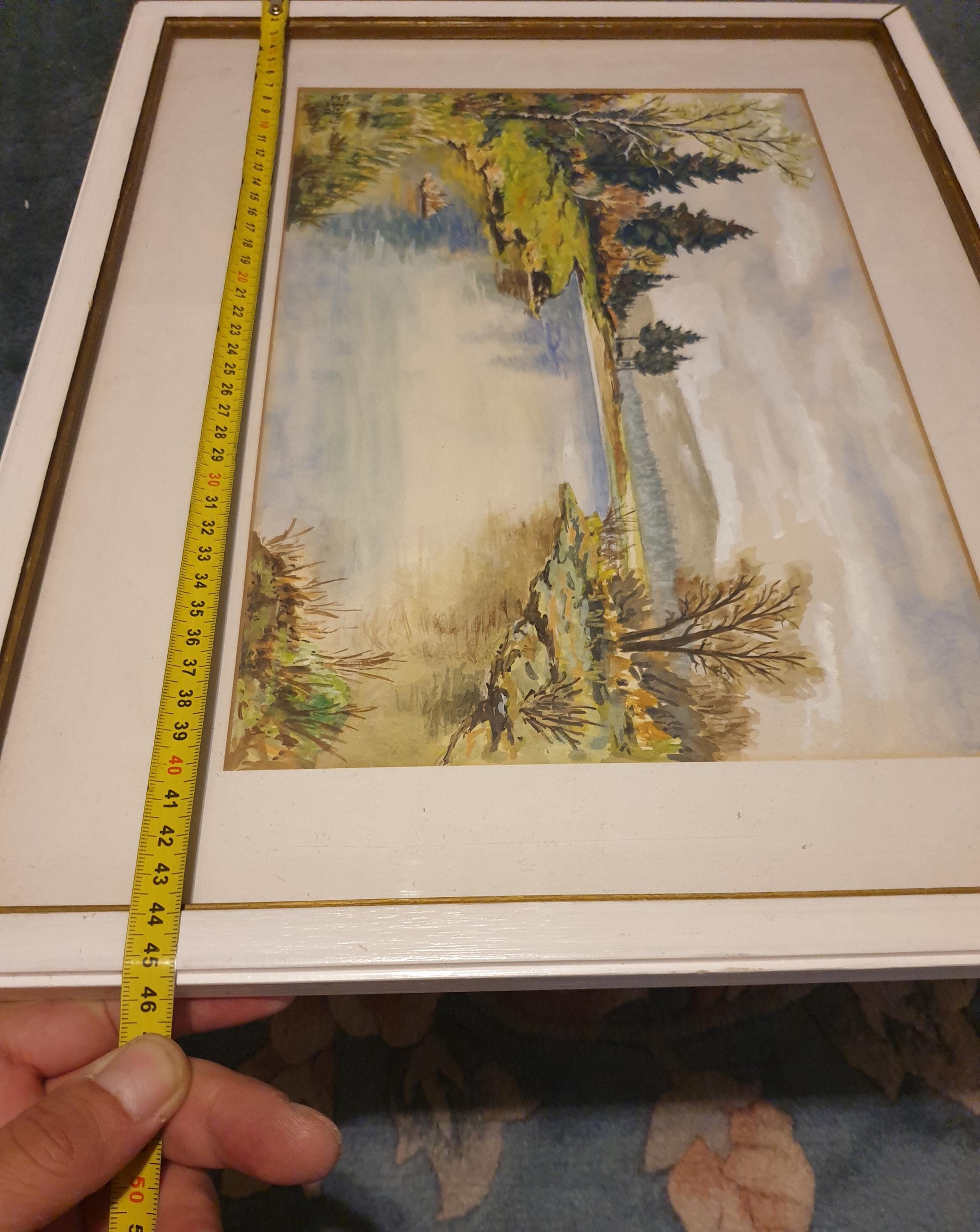 1950年代のヴィンテージ水彩風景画 - サイン入り・額入り - Etsy 日本