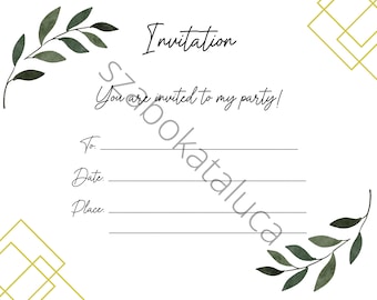 Electronic Invitation Template, Any Event Text Message Invitation, Digital Invite