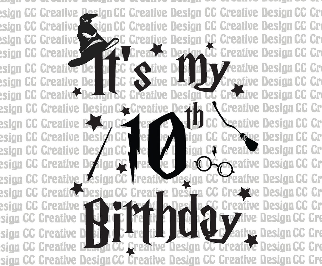 Harry Potter Geburtstag PNG, SVG, Harry Potter Cricut geschnitten
