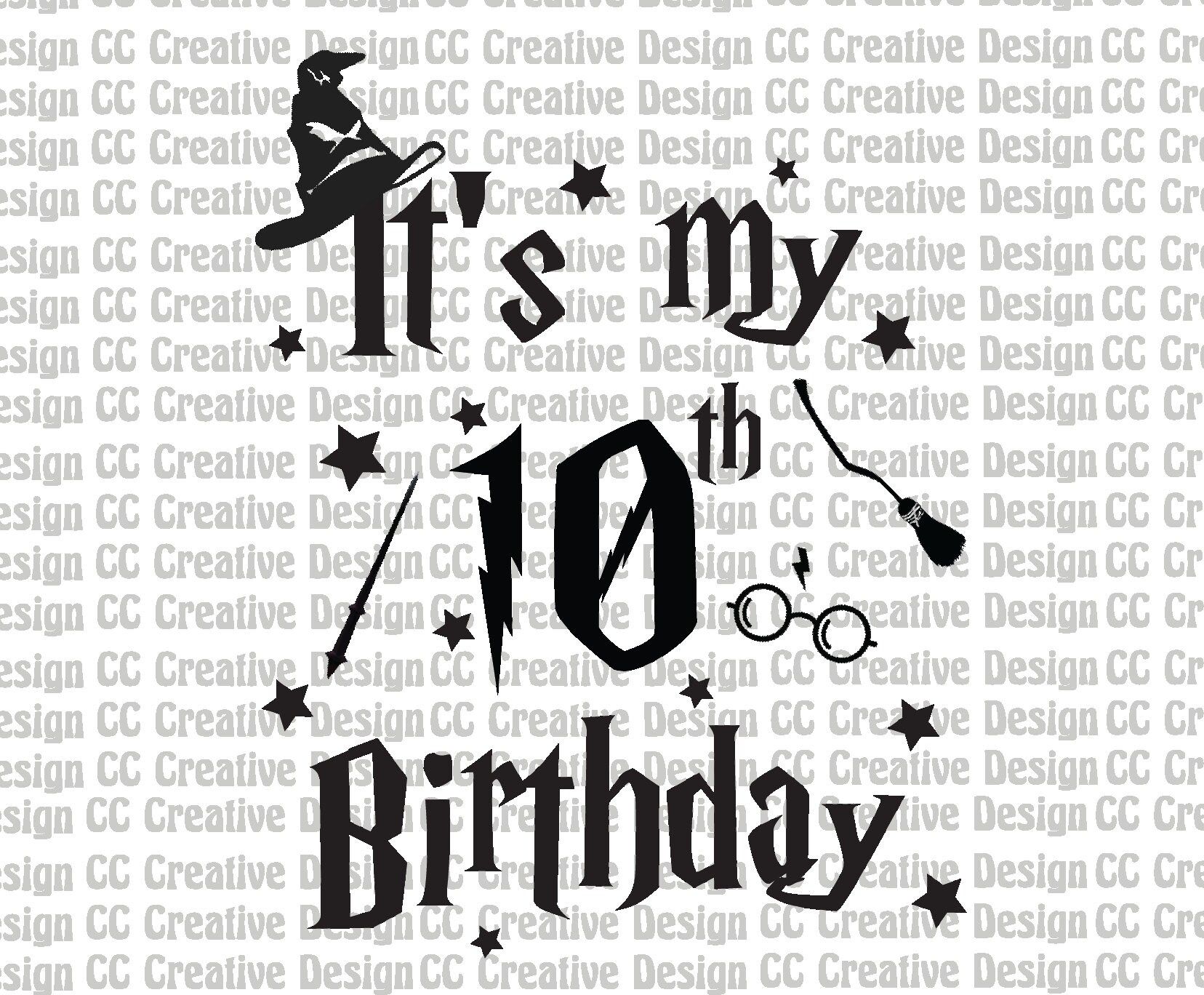 Harry Potter Geburtstag PNG, SVG, Harry Potter Cricut geschnitten