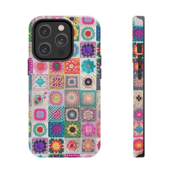 Granny Square Crochet | Tough Phone Case