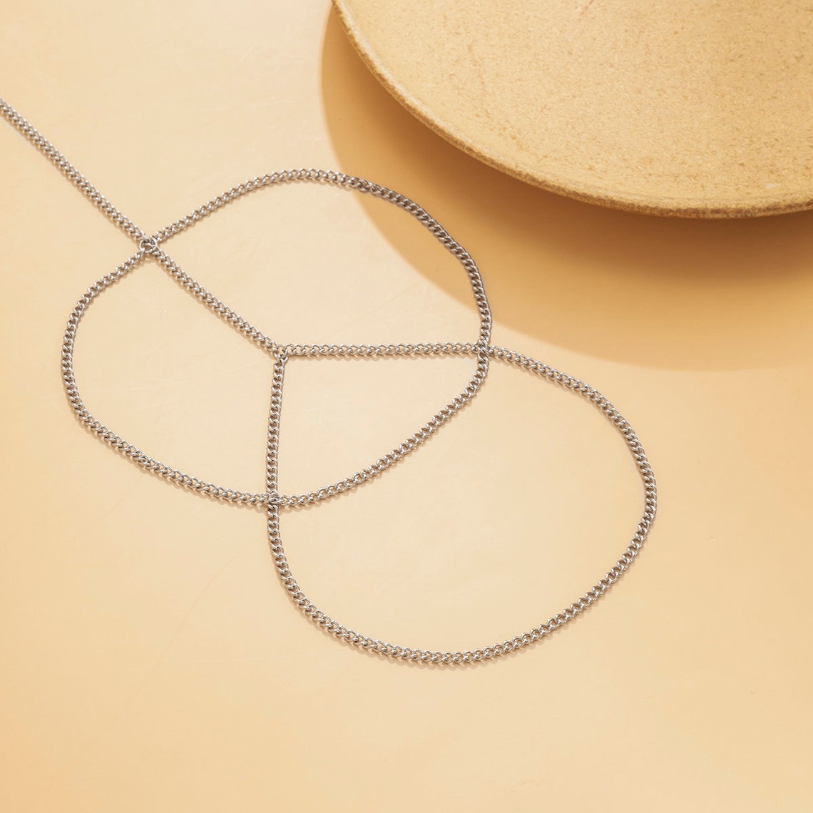 Beautiful Silver Leg Chain Silver Thigh Chain Summer Jewelry Etsy