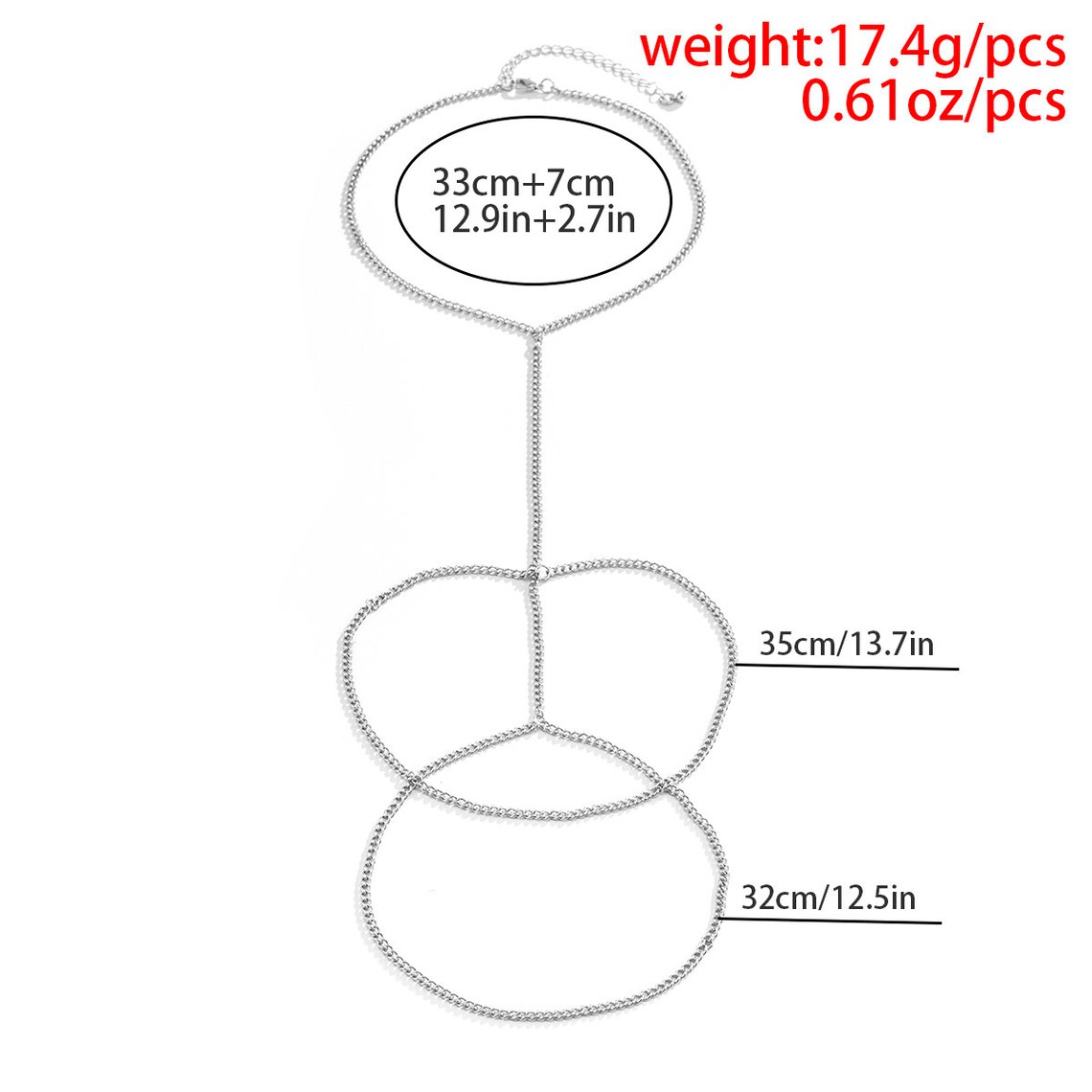 Beautiful Silver Leg Chain Silver Thigh Chain Summer Jewelry Etsy