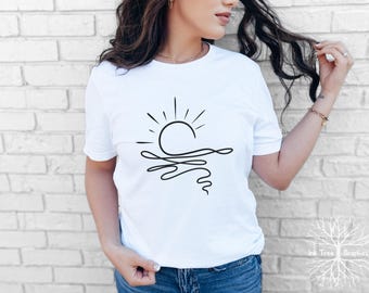 Sunset Dream Tee - Bella + Canvas Soft Cotton Polyester Blend Tee